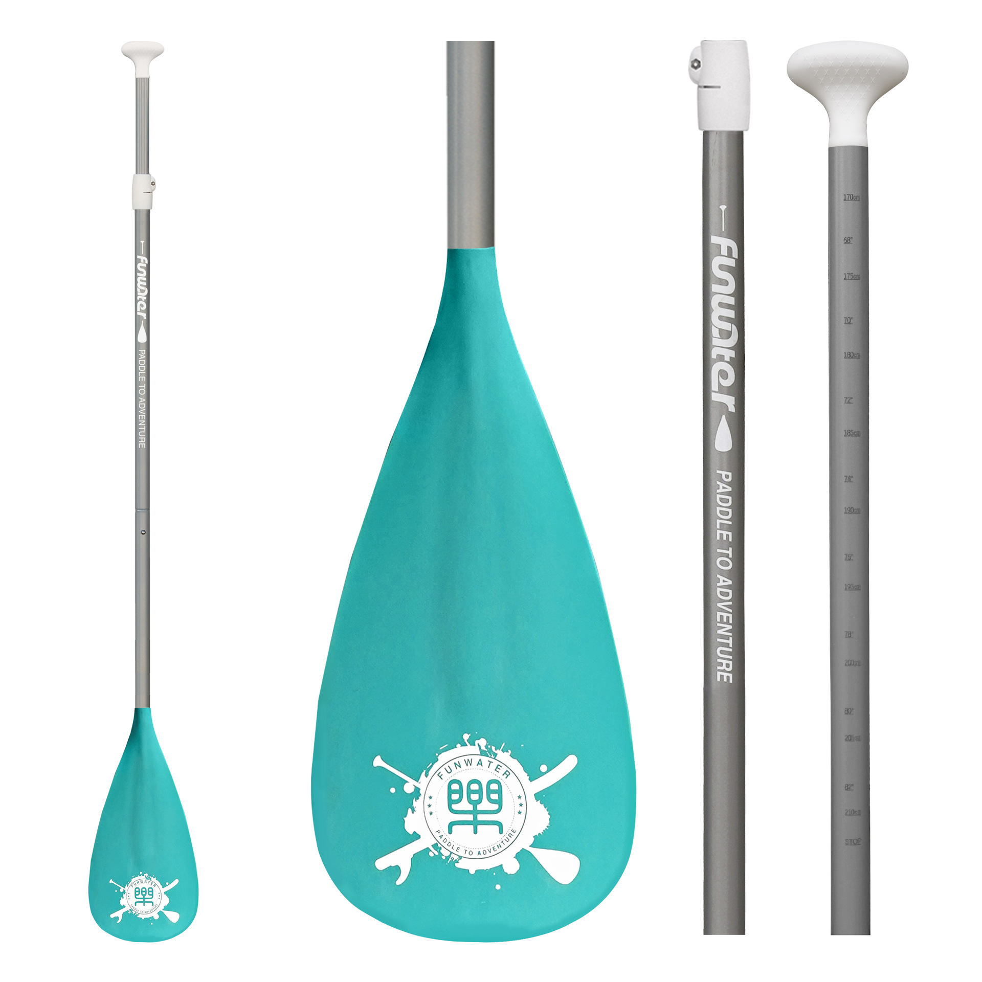 Green single-headed paddle